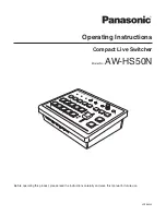 Preview for 1 page of Panasonic AW-HS50N Operating Instructions Manual