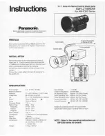 Panasonic AW-LZ14MD Instructions preview