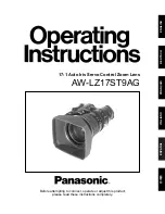 Panasonic AW-LZ17ST9AG Operating Instructions Manual preview