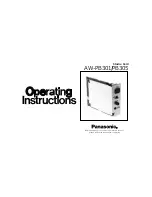 Preview for 1 page of Panasonic AW-PB301 Operating Instructions Manual