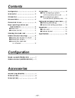 Preview for 4 page of Panasonic AW-PB305 Operating Instructions Manual