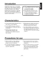 Preview for 5 page of Panasonic AW-PB305 Operating Instructions Manual