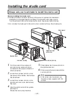 Preview for 8 page of Panasonic AW-PB305 Operating Instructions Manual