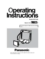 Предварительный просмотр 1 страницы Panasonic AW-PB306P Operating Instructions Manual