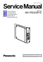 Preview for 1 page of Panasonic AW-PB309P/E Service Manual