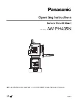 Panasonic AW-PB504 Operating Instructions Manual предпросмотр