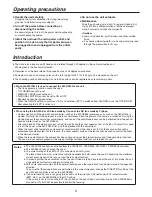 Preview for 5 page of Panasonic AW-PB504 Operating Instructions Manual