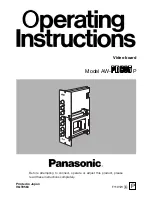 Panasonic AW-PB605P Operating Instructions Manual preview