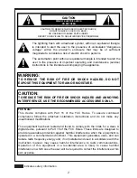 Предварительный просмотр 2 страницы Panasonic AW-PB605P Operating Instructions Manual