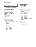 Предварительный просмотр 6 страницы Panasonic AW-PB605P Operating Instructions Manual