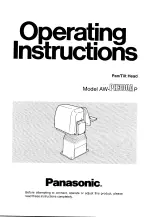 Предварительный просмотр 6 страницы Panasonic AW-PH300AP Service Manual