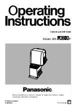 Preview for 1 page of Panasonic AW-PH350P Operating Instructions Manual