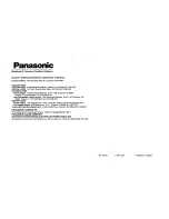 Preview for 12 page of Panasonic AW-PS300 Operating Instructions Manual