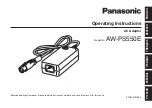 Panasonic AW-PS550E Operating Instructions Manual preview