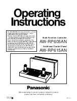 Panasonic AW-RP605AN Operating Instructions Manual предпросмотр