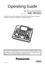 Panasonic AW-RP60G Operating Manual preview