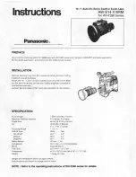 Panasonic AW-S14 X BRM Instructions предпросмотр