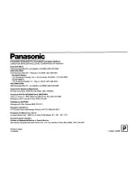 Preview for 24 page of Panasonic AW-SW300 Operating Instructions Manual