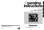 Preview for 1 page of Panasonic AW-SW350E Operating Instructions Manual