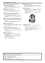 Предварительный просмотр 15 страницы Panasonic AW-UE100 Operating Instructions Manual