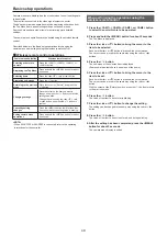 Preview for 48 page of Panasonic AW-UE100WP Operating Instructions Manual