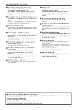 Preview for 13 page of Panasonic AW-UE150KP Operating Instructions Manual