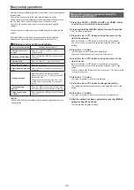 Preview for 44 page of Panasonic AW-UE150KP Operating Instructions Manual