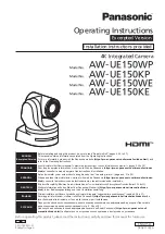 Preview for 1 page of Panasonic AW-UE150WP Operating Instructions Manual