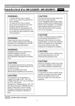 Preview for 2 page of Panasonic AW-UE20KE Operating Instruction