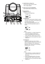 Preview for 23 page of Panasonic AW-UE20KP Operating	 Instruction