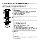 Preview for 25 page of Panasonic AW-UE20KP Operating	 Instruction