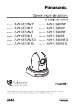 Panasonic AW-UE40KE Operating Instructions Manual предпросмотр