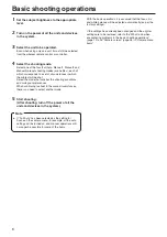 Preview for 6 page of Panasonic AW-UE70 Operating Instructions Manual