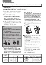 Предварительный просмотр 6 страницы Panasonic AW-UE80KP Operating Instructions Manual