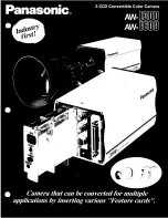 Preview for 1 page of Panasonic AWE300 - COLOR CAMERA Brochure & Specs