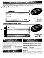 Preview for 3 page of Panasonic AWE300 - COLOR CAMERA Brochure & Specs