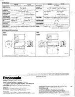 Предварительный просмотр 8 страницы Panasonic AWE300 - COLOR CAMERA Brochure & Specs