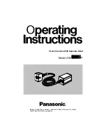 Предварительный просмотр 2 страницы Panasonic AWE300SP - COLOR CAMERA Operating Instructions Manual