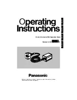 Предварительный просмотр 50 страницы Panasonic AWE300SP - COLOR CAMERA Operating Instructions Manual