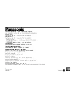 Preview for 72 page of Panasonic AWE350 - COLOR CAMERA Operating Instructions Manual