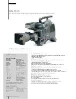 Preview for 1 page of Panasonic AWF575 - COLOR CAMERA Specification Sheet