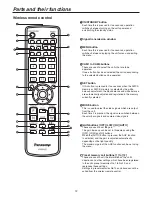 Preview for 12 page of Panasonic AWHE100N - HD INTEGRATED CAMERA Operating Instructions Manual