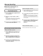 Preview for 16 page of Panasonic AWHE50HN - HD INTEGRATED CAMERA Operating Instructions Manual