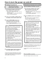 Preview for 8 page of Panasonic AWHE60H Operating Instructions Manual