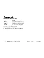 Preview for 11 page of Panasonic AWLK30 - LENS CONTROLLER Operating Instructions Manual