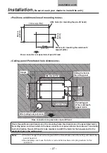 Предварительный просмотр 27 страницы Panasonic AWPH360N - PAN/TILT HEAD Operating	 Instruction