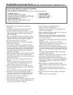 Preview for 7 page of Panasonic AWPH405N - PAN/TILT CAMERA Operating Instructions Manual