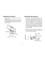 Preview for 11 page of Panasonic AWPH600P - OUTDOOR PAN/TILT HEAD Operating Instructions Manual