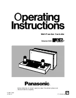 Preview for 1 page of Panasonic AWPS505 - AC ADAPTOR Operating Instructions Manual