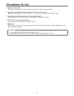 Preview for 5 page of Panasonic AWRC600P - REMOTE CONTROL UNIT Operating Instructions Manual